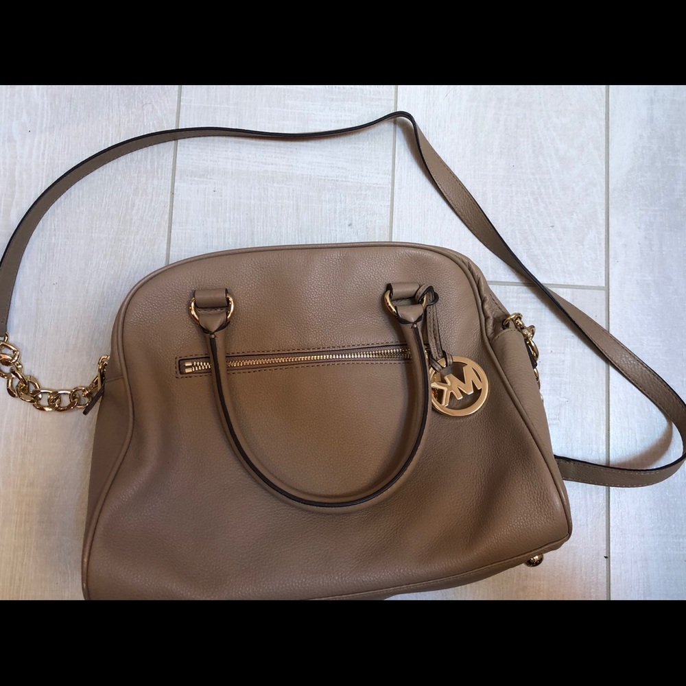 Michael Kors nude satchel